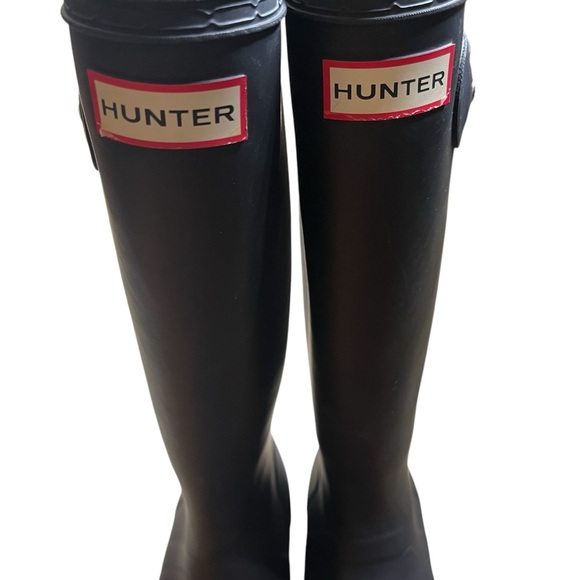 Hunter Black Tall Rain Boots Women’s 7‎